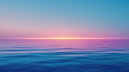 Obraz premium Abstract concept art background idea. A serene ocean view at sunset with vibrant colors reflecting on calm waters.