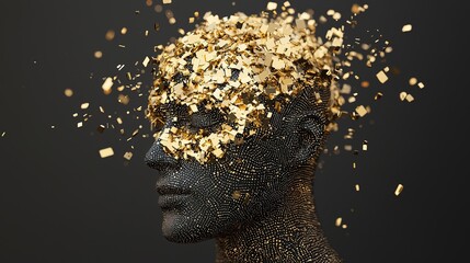 Exploring the fusion of neural art and gigapixel technology digital creation studio abstract close-up ai innovation