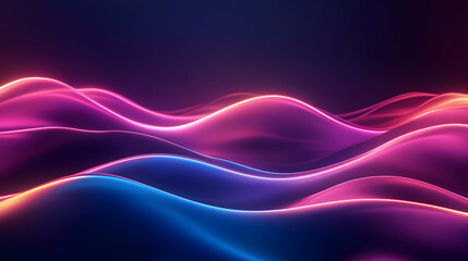wave lines smoothly blending into each other with an elegant glowing gradient 