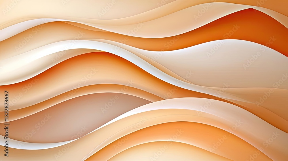 Aufkleber abstract concept art background idea. abstract waves in warm tones create a soothing and modern back