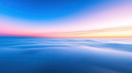 Obraz premium Aerial landscape abstract background concept. A serene ocean wave landscape at sunset with vibrant colors and calm waters.