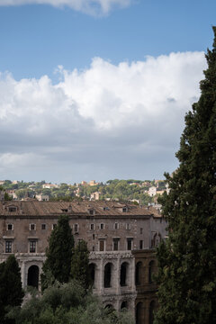 Scenic View of Ancient Rome and Teatro di Marcello