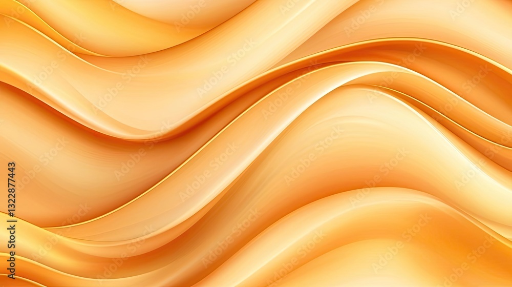 Aufkleber abstract concept art background idea. abstract wavy patterns in vibrant orange hues for creative des