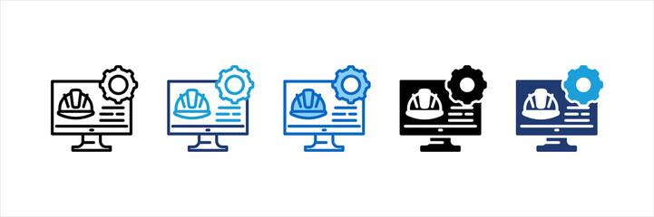 Engineer Multi Style Icon Set