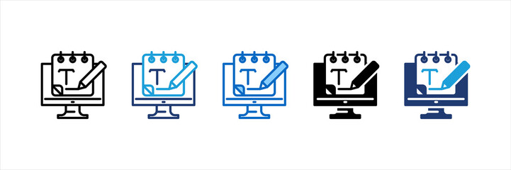 Text Editor Multi Style Icon Set