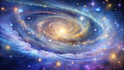 A Celestial Tapestry of Swirling Nebulae and Distant Stars Illuminating the Vast Expanse of Space