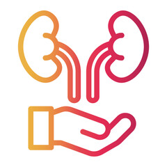 donation Line Gradient Icon