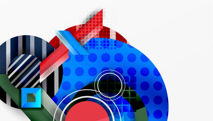Obraz premium Dynamic complex geometric abstract background