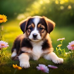 子犬と春
