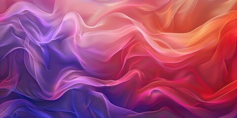 Obraz premium Abstract red and purple wave flow express the energetic signal. Seamless texture of vividness curve swirling convey sense of harmony and wonderful scene perfect for effect and graphic design. AIG51.