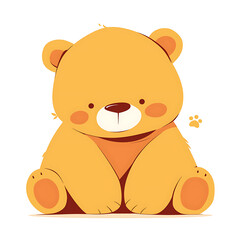 Obraz premium Adorable and Playful Bear Engaged in Various Activities, Minimalist and Logo-Style Designs illustrator