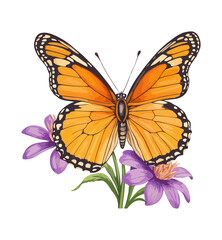 Fototapeta premium Whispers of Spring -Flutter By Butterfly