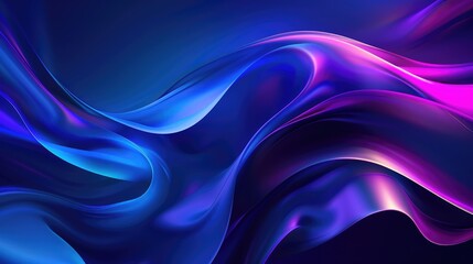 Obraz premium Abstract purple color wave flowing express the energetic ripple. Seamless texture of vividness curve swirling convey sense of harmony and wonderful scene perfect for effect and graphic design. AIG51.