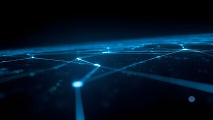 Digital Network Web: a complex structure of interconnected points, digital art, created