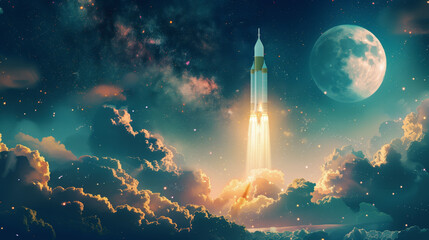 Lunar Exploration and Space Engineering Rocket Launch