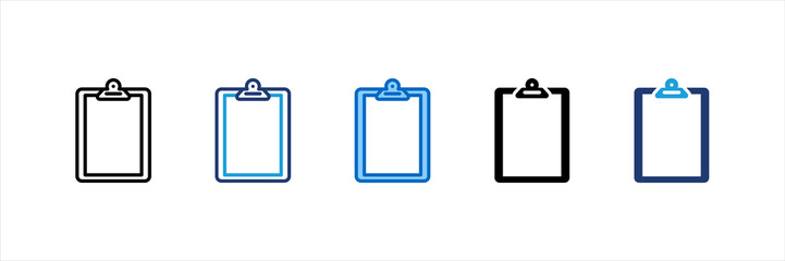 Clipboard Multi Style Icon Set