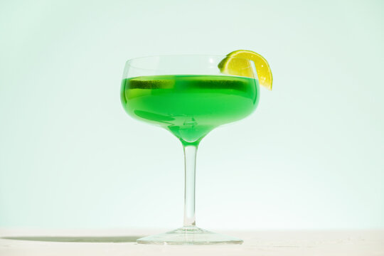 Mint lime drink cocktail