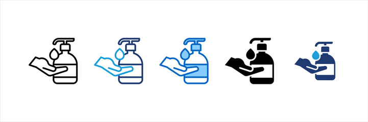 Sanitizer Multi Style Icon Set