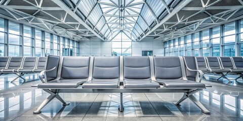 Thailand Airport Interior, Grey Seats, Empty Terminal, Asian Travel, Departure Lounge, Waiting Area, Suvarnabhumi Airport, Don Mueang Airport