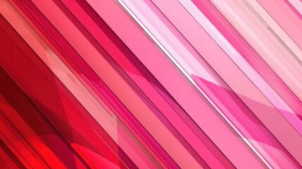 Abstract red and pink diagonal lines with soft gradients