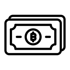 Fototapeta premium money Line Icon