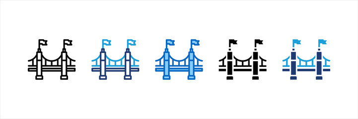 Bridge Multi Style Icon Set