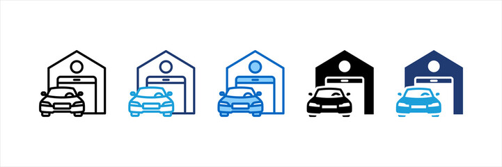 Garage Multi Style Icon Set