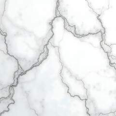 A mesmerizing white marble background with intricate silver veins, smooth and polished
