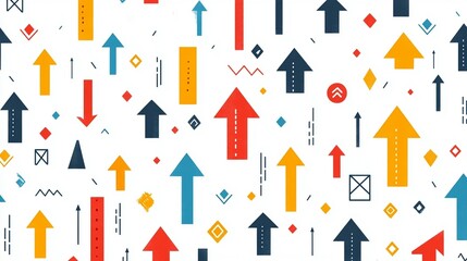 Abstract Upward Arrow Pattern