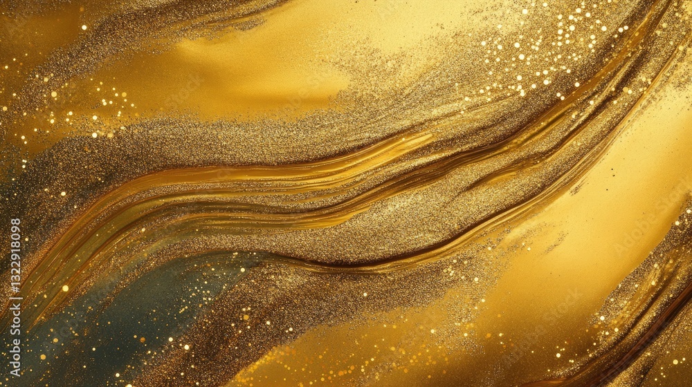 Poster abstract gold glitter swirl texture background image luxury shiny sparkling pattern design