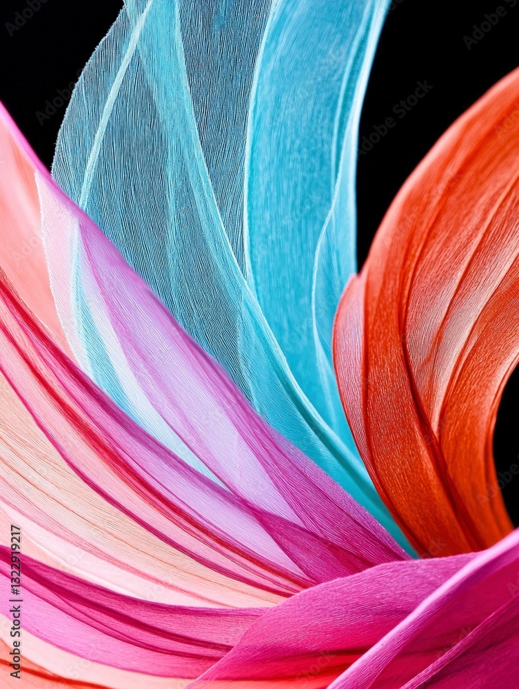 Poster abstract colorful fabric swirls texture background design element