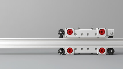 Linear actuator robot demonstrating various positions and movements