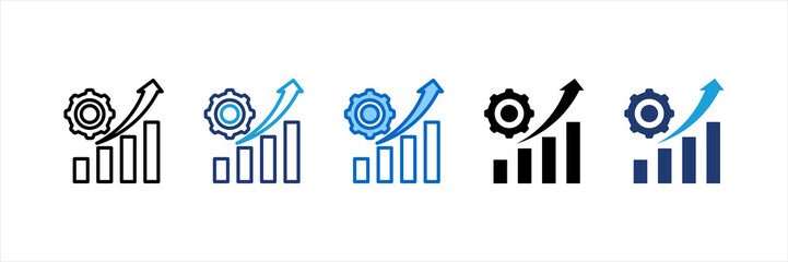 Process Improvement Multi Style Icon Set