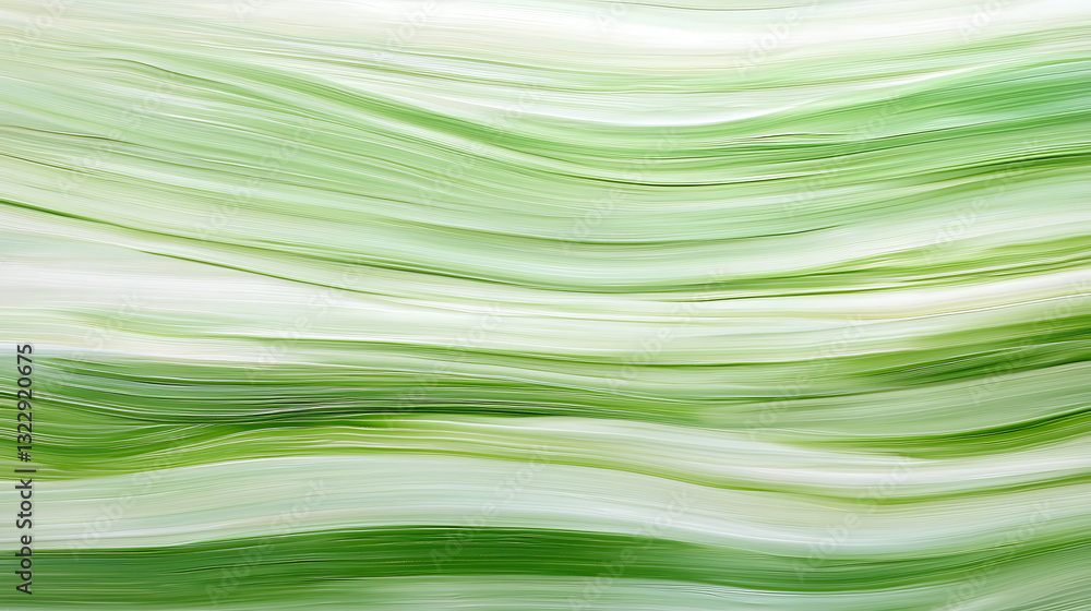 Poster flowing green textures in nature abstract image soft environment captivating viewpoint serene concep
