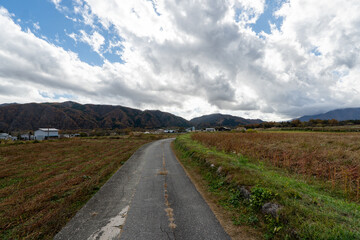 Historic old road “Salt Road” which is also a long distance hiking course and its surroundings