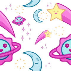 Galaxy Seamless Pattern