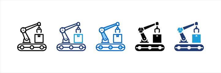 Industry 4 Multi Style Icon Set