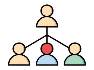 "Team Structure & Hierarchy Icon"