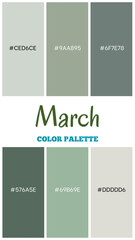 March’s Awakening Tones: A Vibrant and Fresh Palette Capturing the Spirit of Seasonal Transitions