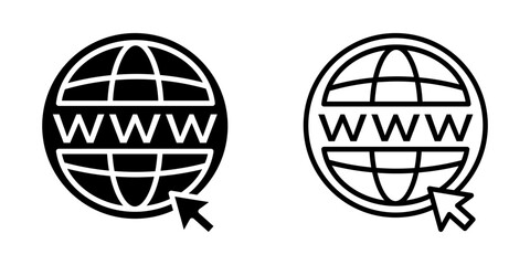 Web icon on white background