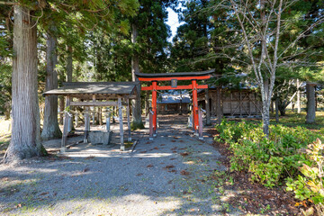 Naklejka premium Historic old road “Salt Road” which is also a long distance hiking course and its surroundings