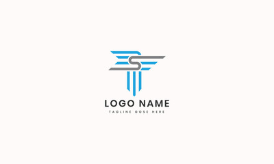 Professional s logotype template Flat design
