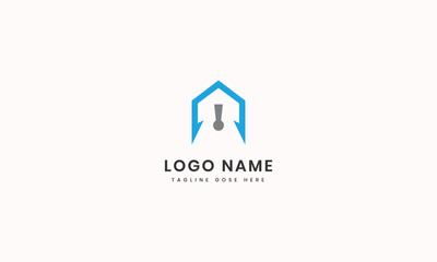 Professional aa logotype template Flat design
