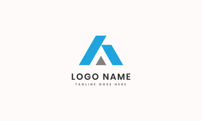 Professional aa logotype template Flat design