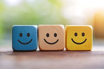 Positive smiley face icon for mental health assessments, emphasizing positive thinking for World Mental Health Day
