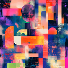 A collection of abstract patterns featuring fractal designs, geometric shapes, and organic forms in various artistic styles, including watercolor, digital, and minimalist aesthetics, with a diverse co