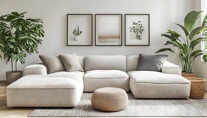 Modern sectional sofa living room