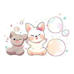 Playful and whimsical dog illustrations in vibrant and minimalist designs.