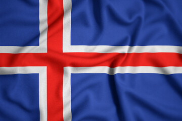 Fototapeta premium flag of iceland