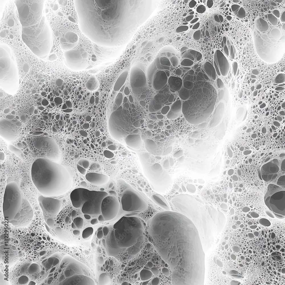 Poster Microscopic View of Cellular Structures